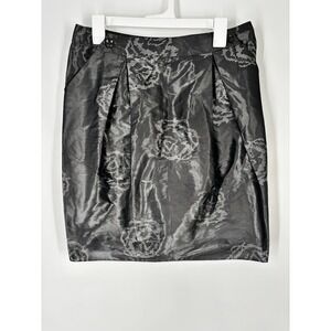 Vintage Armani Collezioni‎ Jaquard Mini Skirt Y2K Luxury Evening Sz 6 Whimsigoth